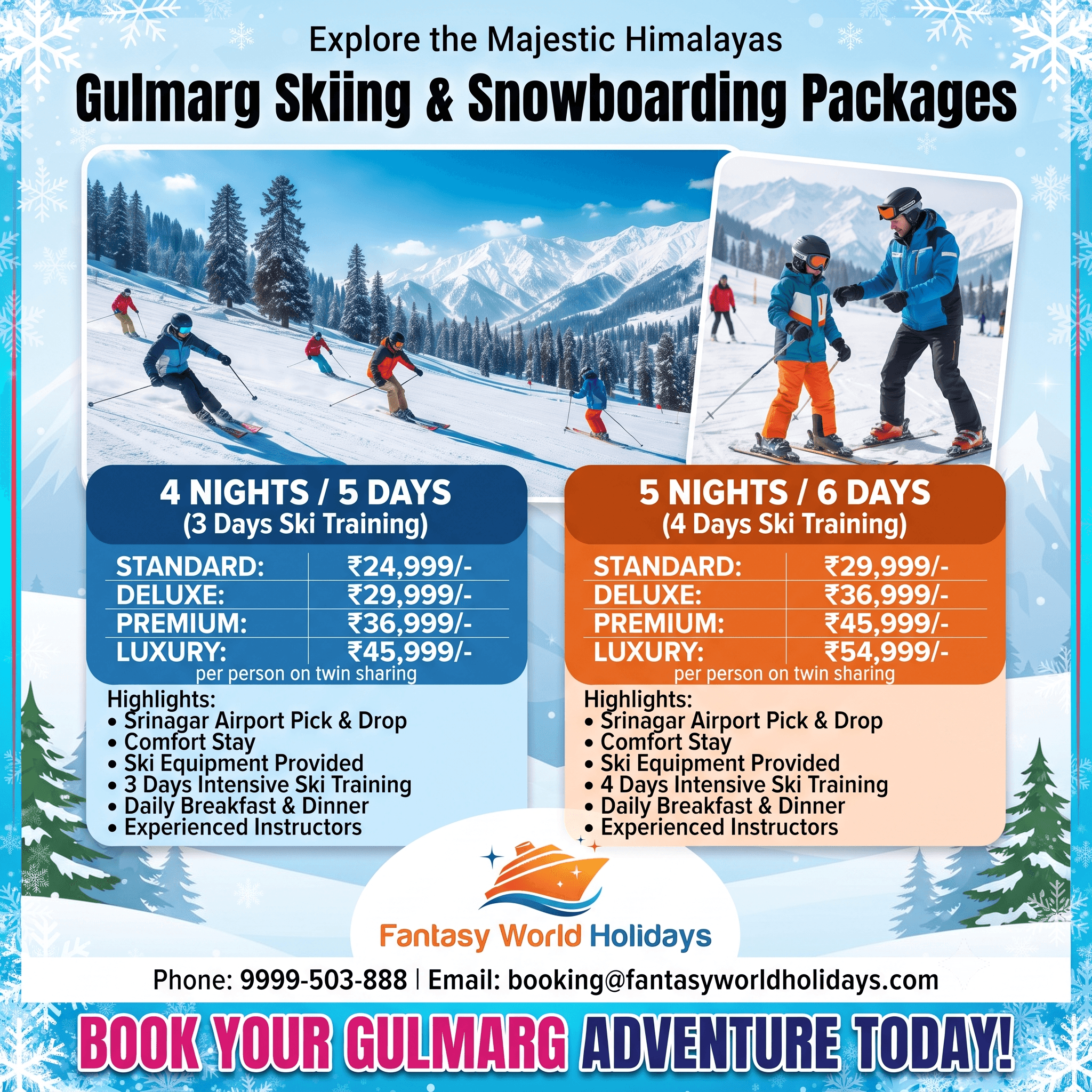 Kashmir Honeymoon & Adventure Tour 1 Kashmir Honeymoon & Adventure Tour